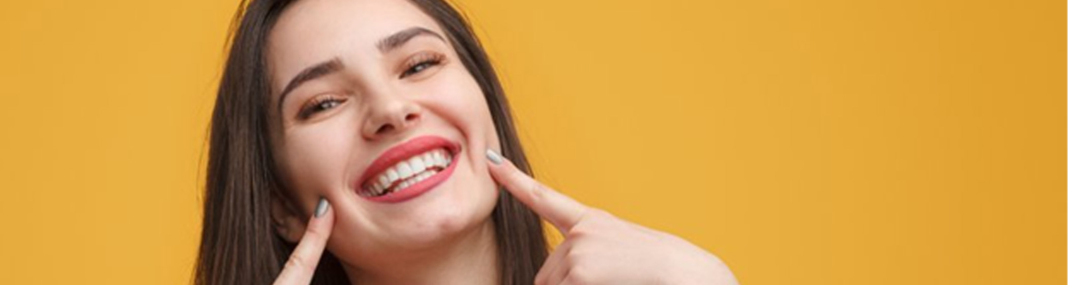 Lady smiles radiantly